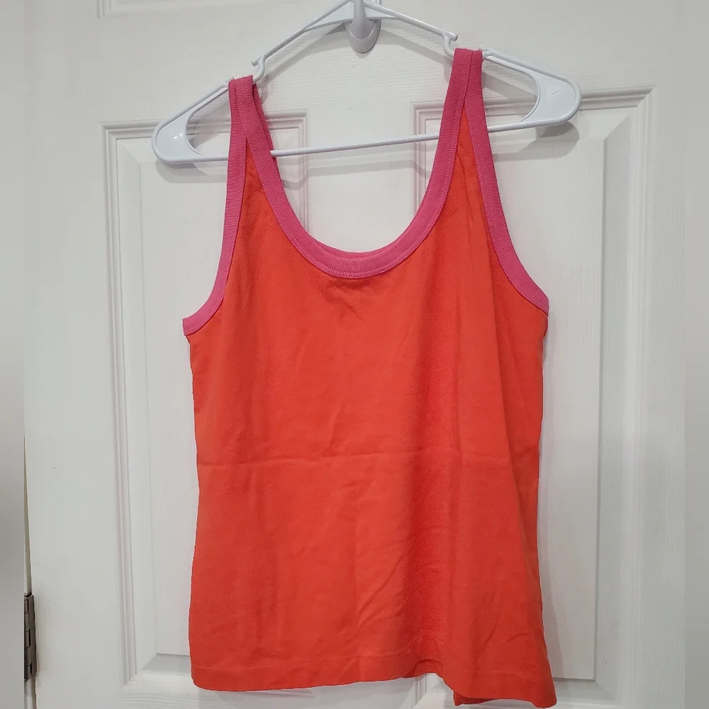 Tory Burch Tops Tory Burch Lawrence Contrast Binding Tank Top Size: Medi…